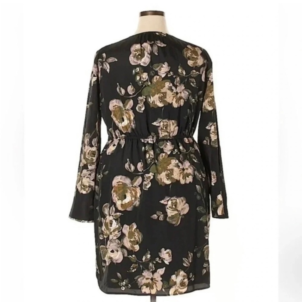 J. Crew | Black Gold Floral Long Sleeve Cocktail Dress Women’s Size 12 NWT - Picture 2 of 5
